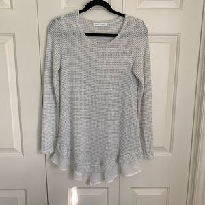 Long Sleeve Waffle Knit Top